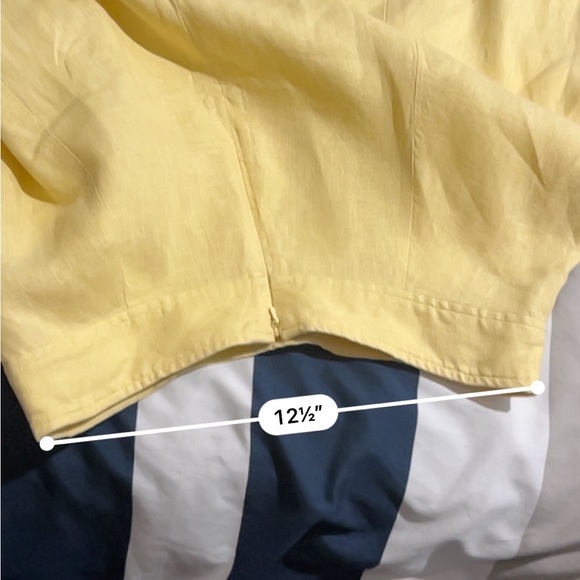 Yellow madewell skirt lightly used with zipper at the top size 4 women’s! - Picture 7 of 7